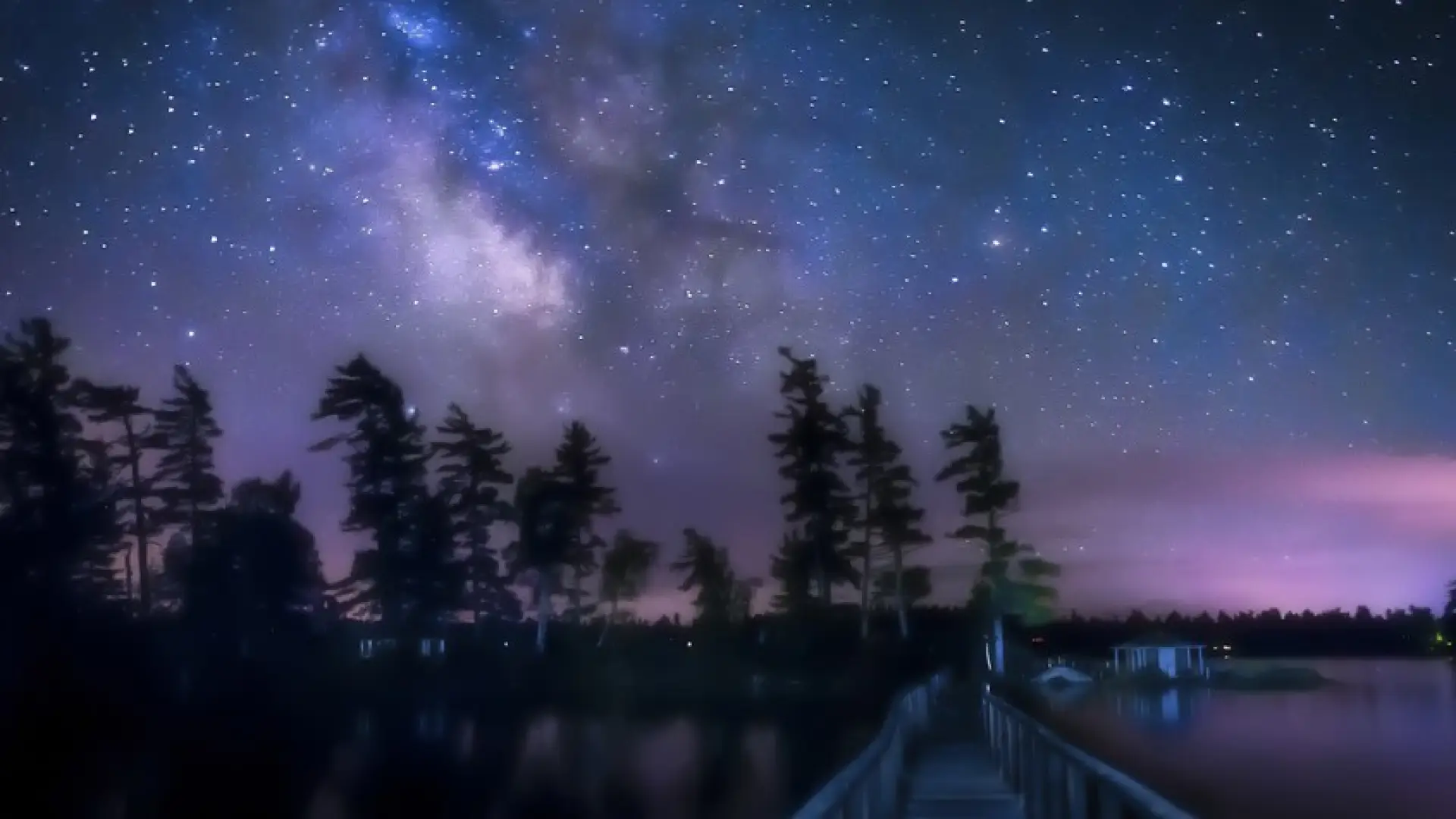 The milky way in the night sky