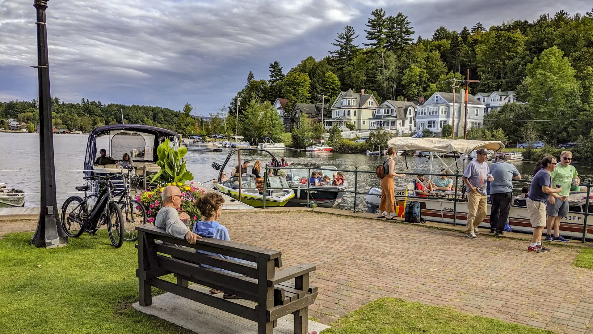 Riverside Park creates a wonderful Adirondack gathering place.