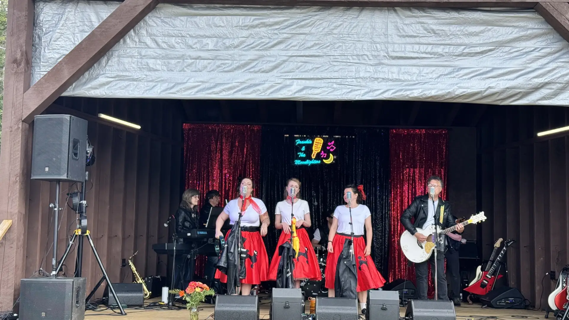 music on the stage