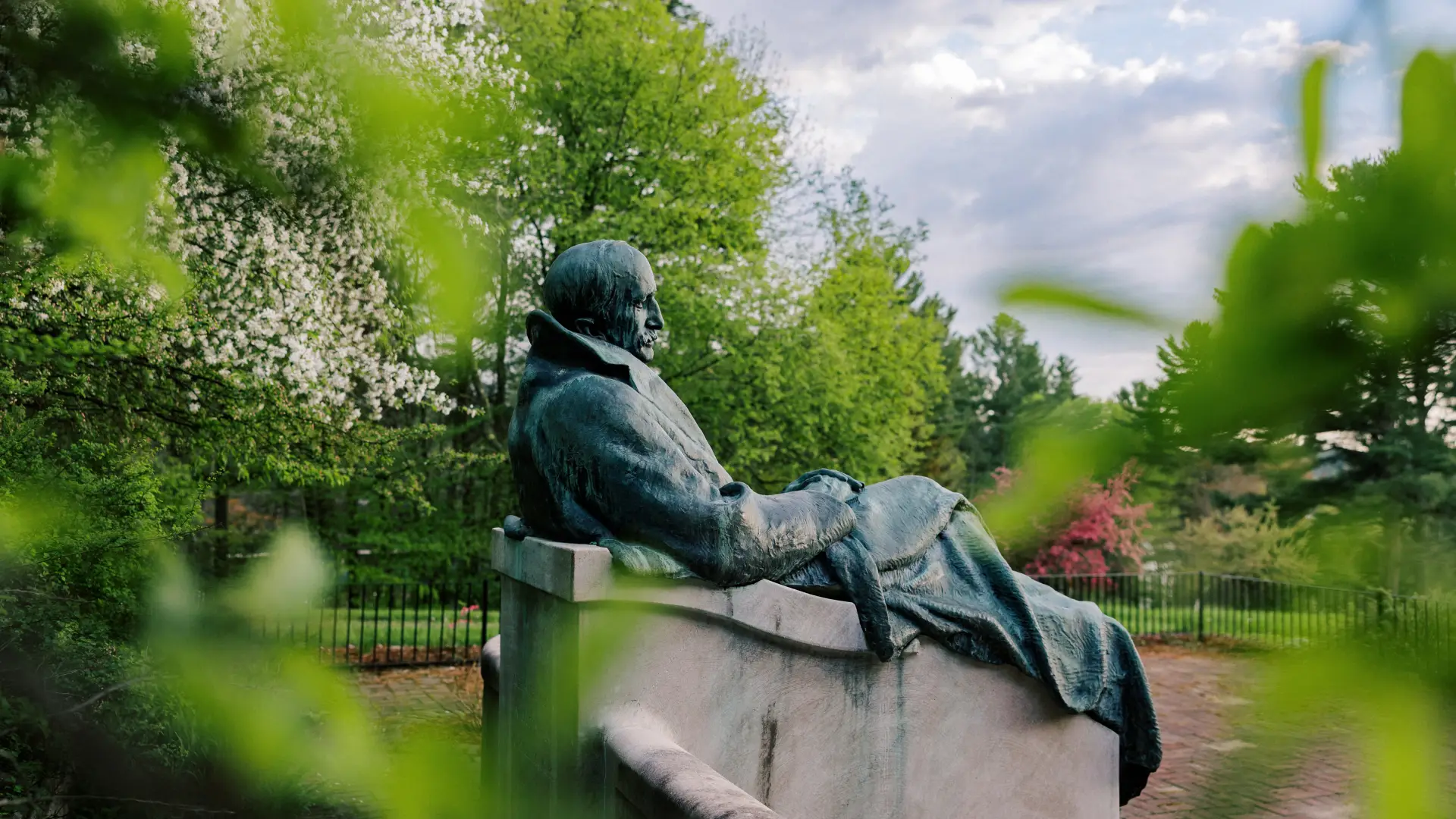 E. L. Trudeau Statue on Trudeau Institute Campus