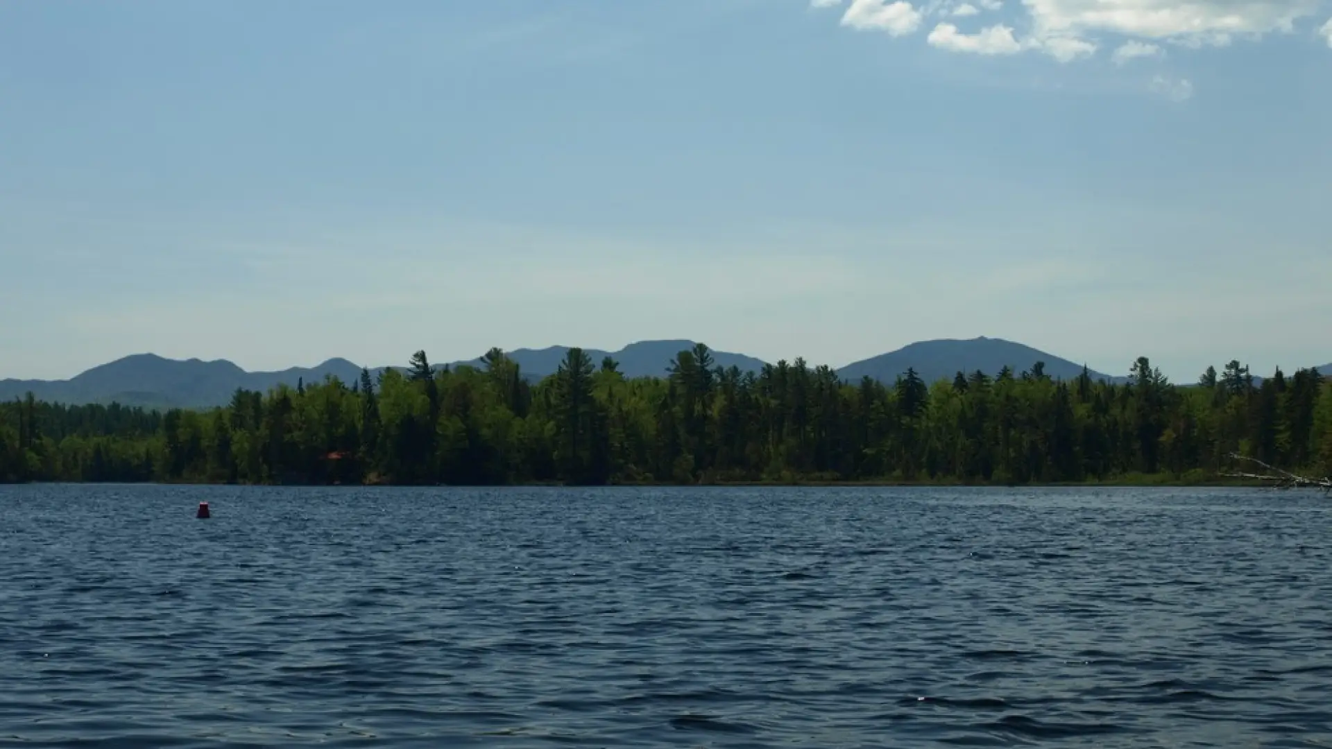 View from the water along the Adirondack portion of the Northern Forest Canoe Trail