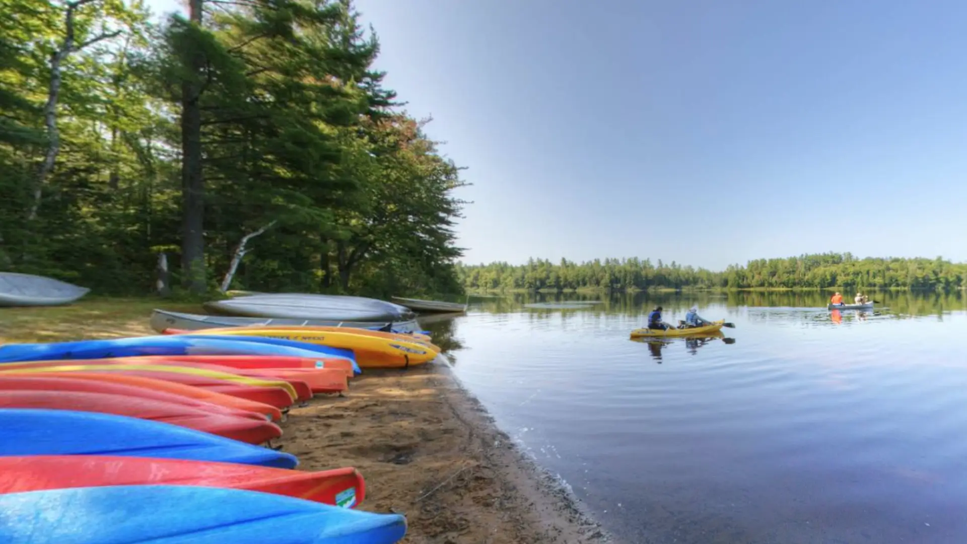 Plenty of paddling at Rollins Pond.