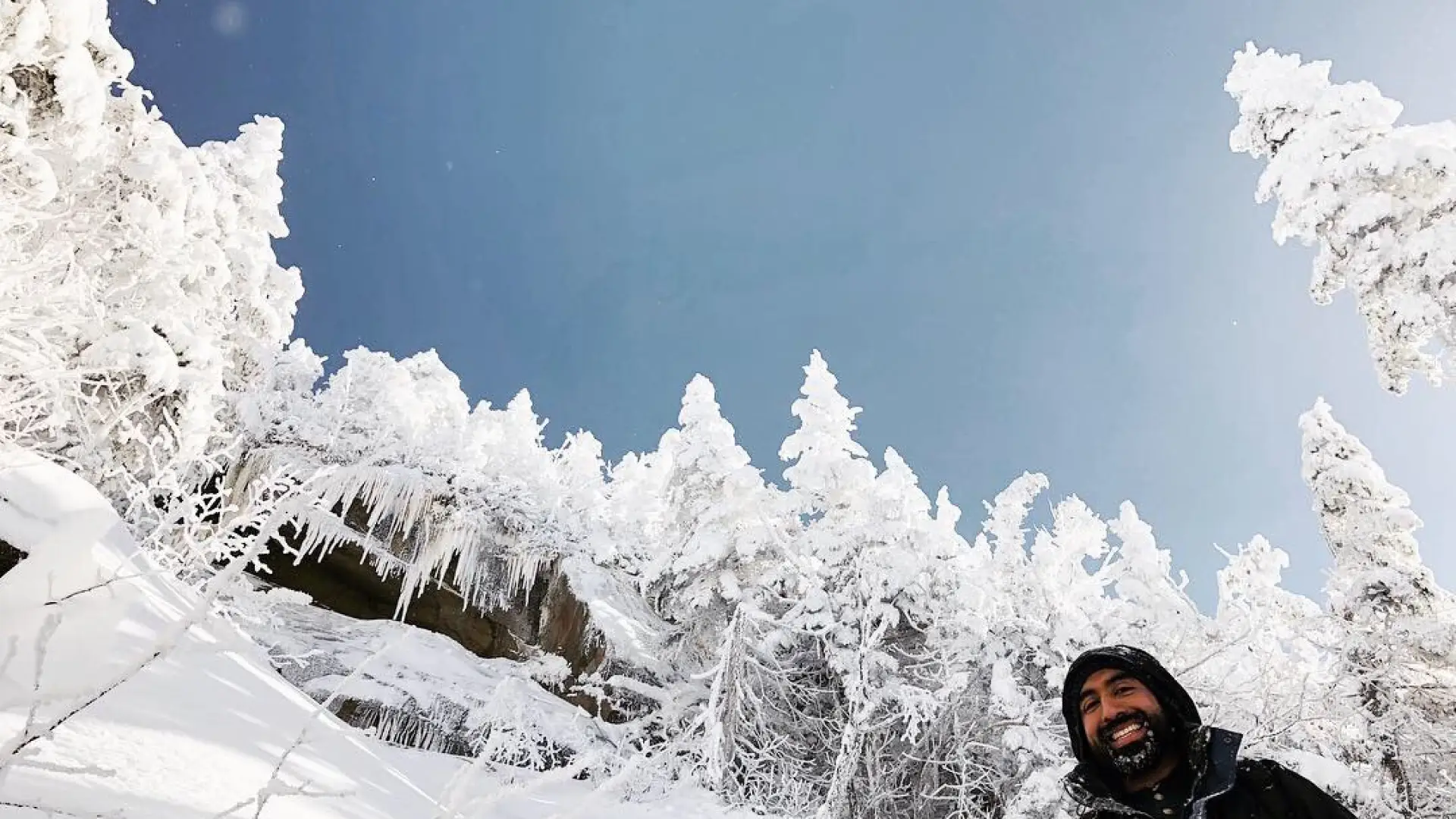 A fine day for a snowshoe to the summit.