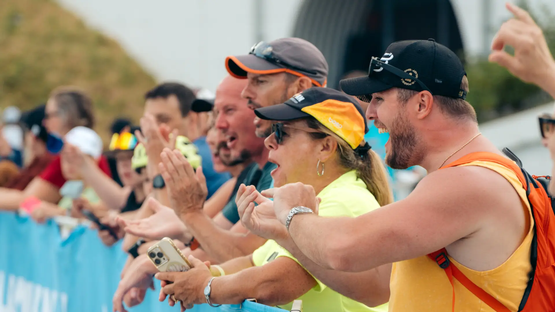 Ironman spectators cheering