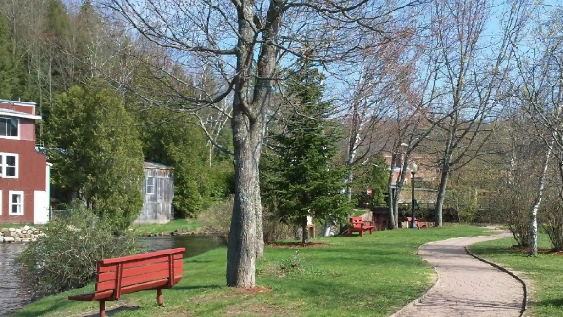 Riverwalk in the spring.