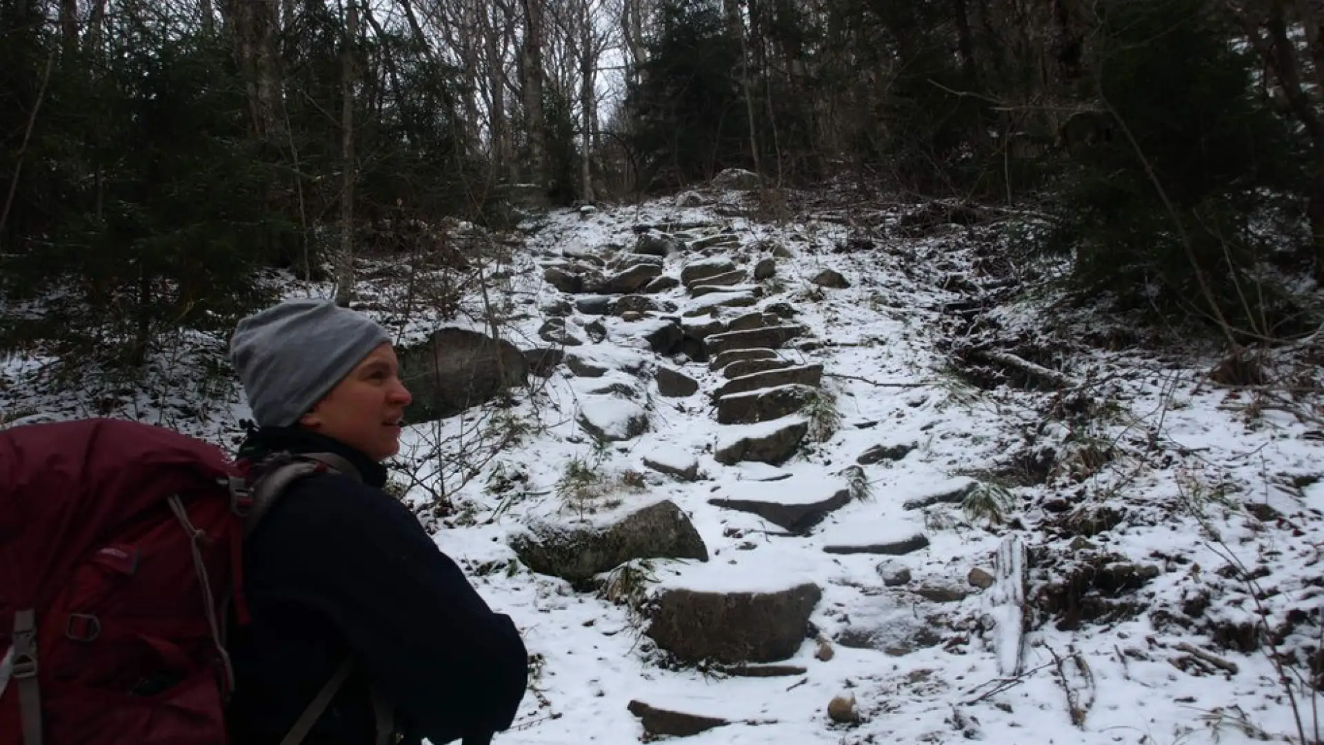 These stones will help negotiating the climbs.