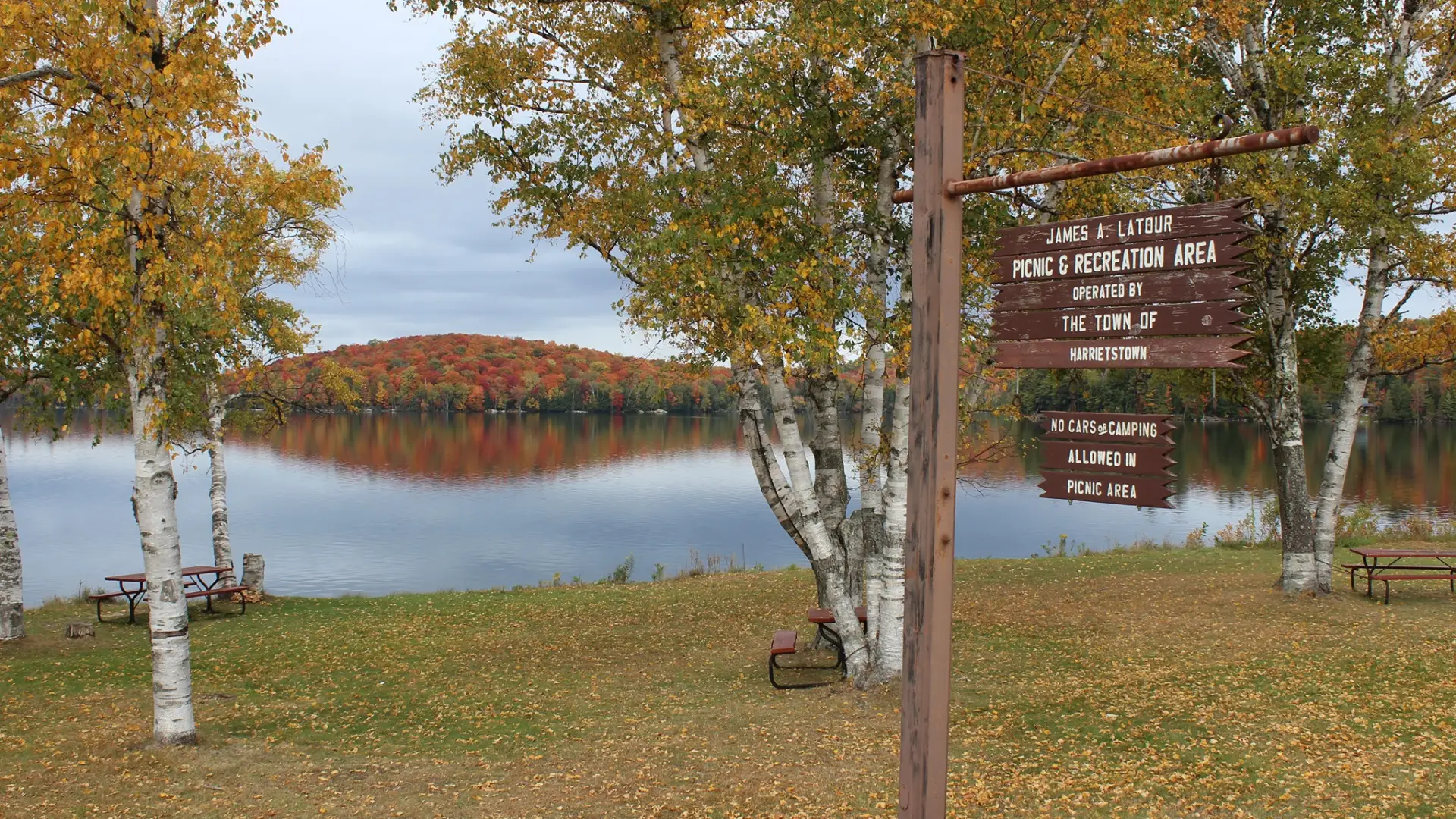 The sign for James A. Latour Park