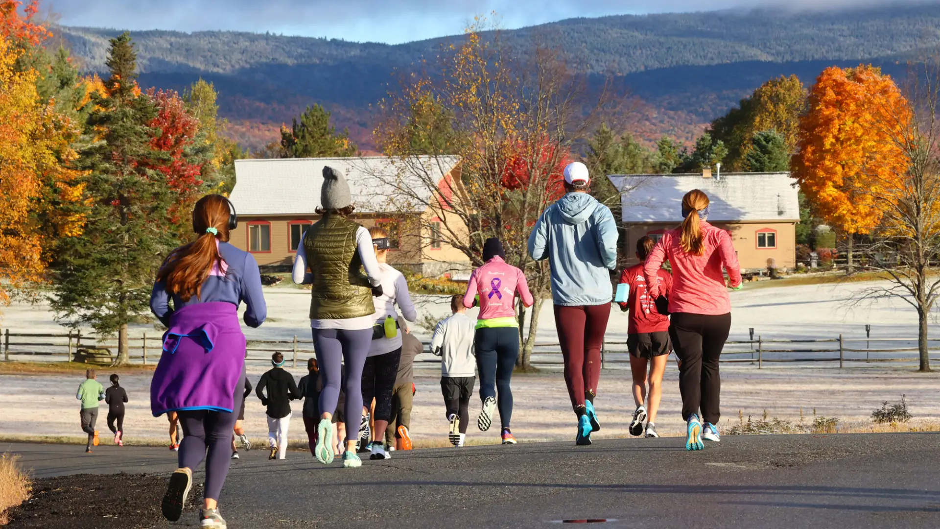 Athletes run