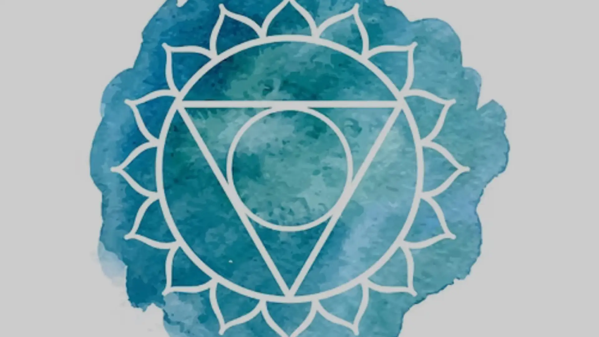 Blue watercolor mendala