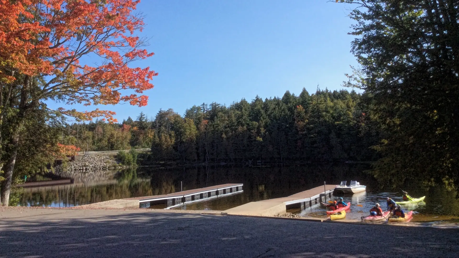 Second Pond is a popular choice for access to the Saranac Chain of Lakes.