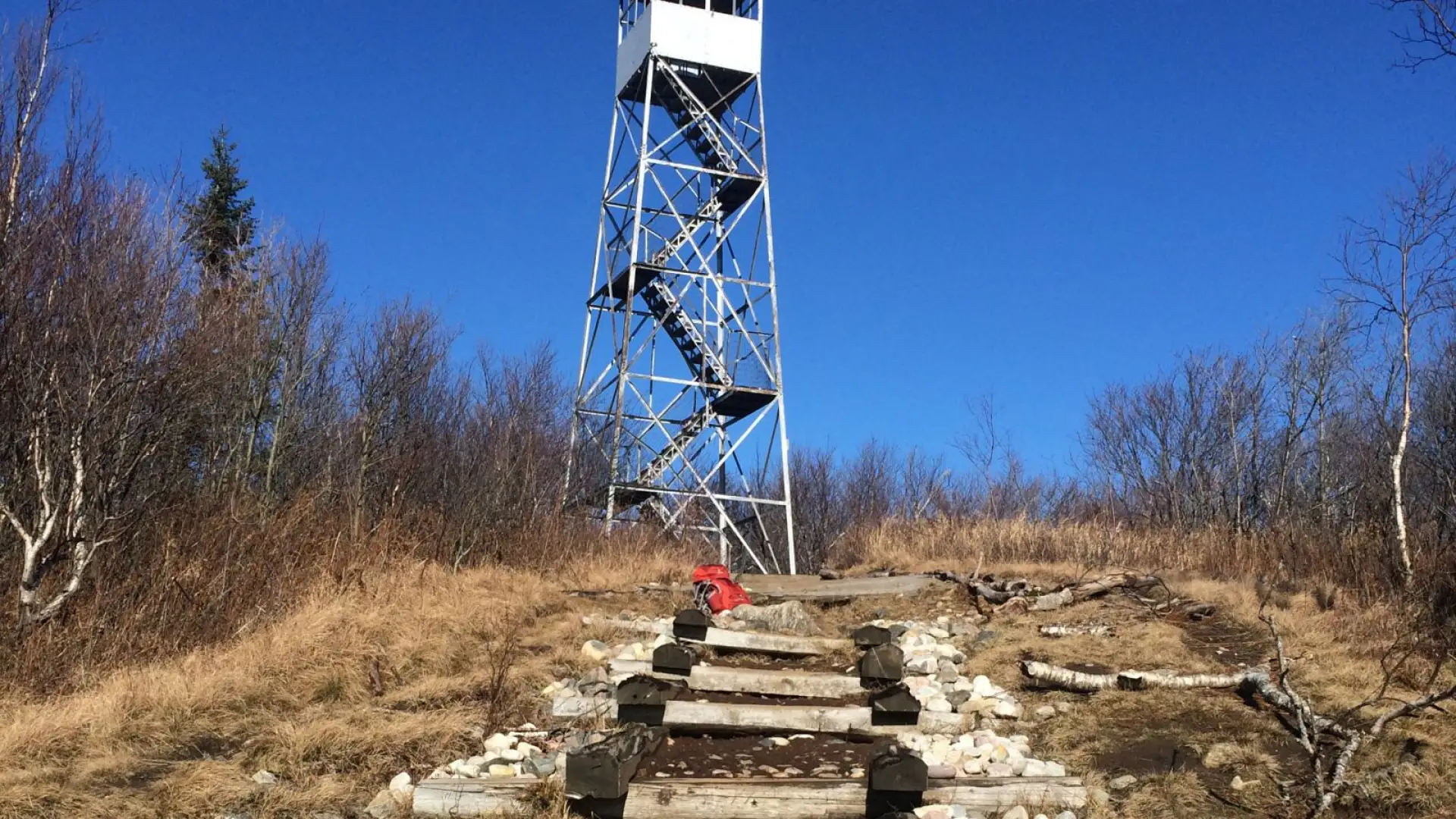 The firetower on top of Azure Mountain
