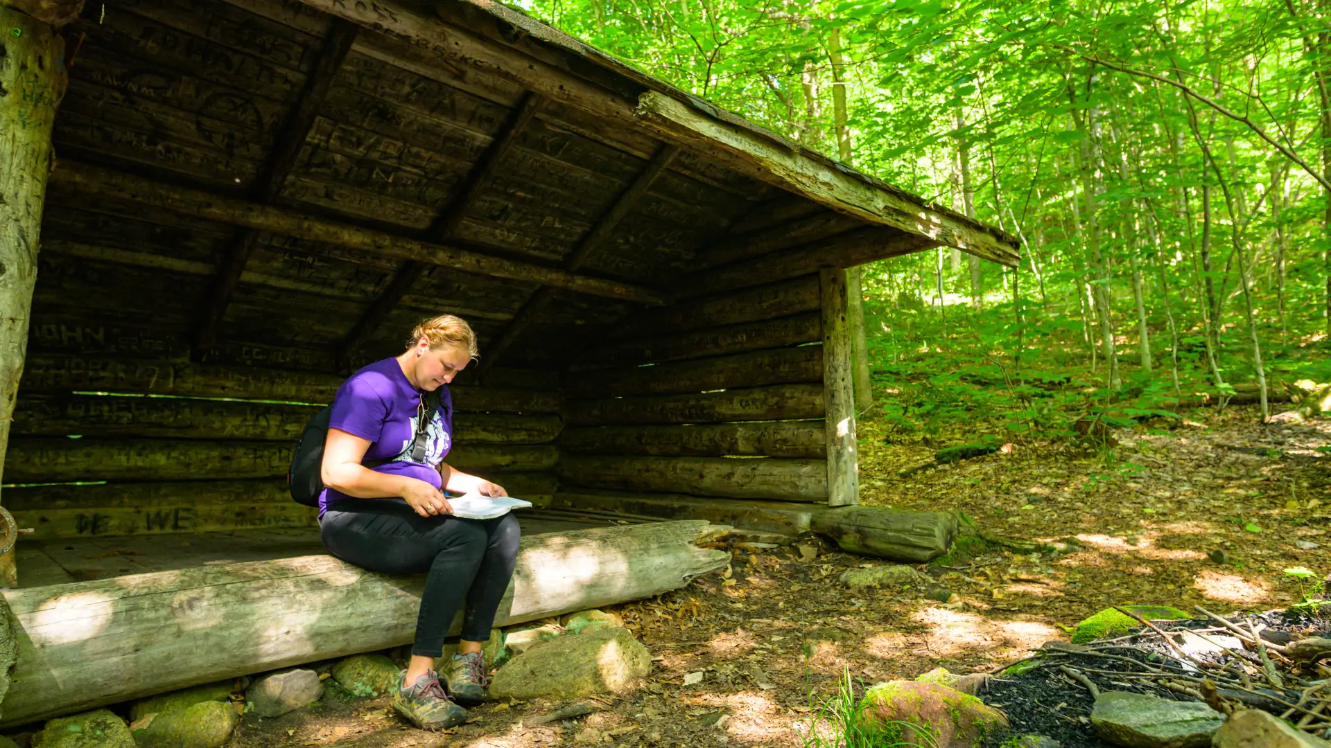 Debar Mountain has a lean-to for camping.