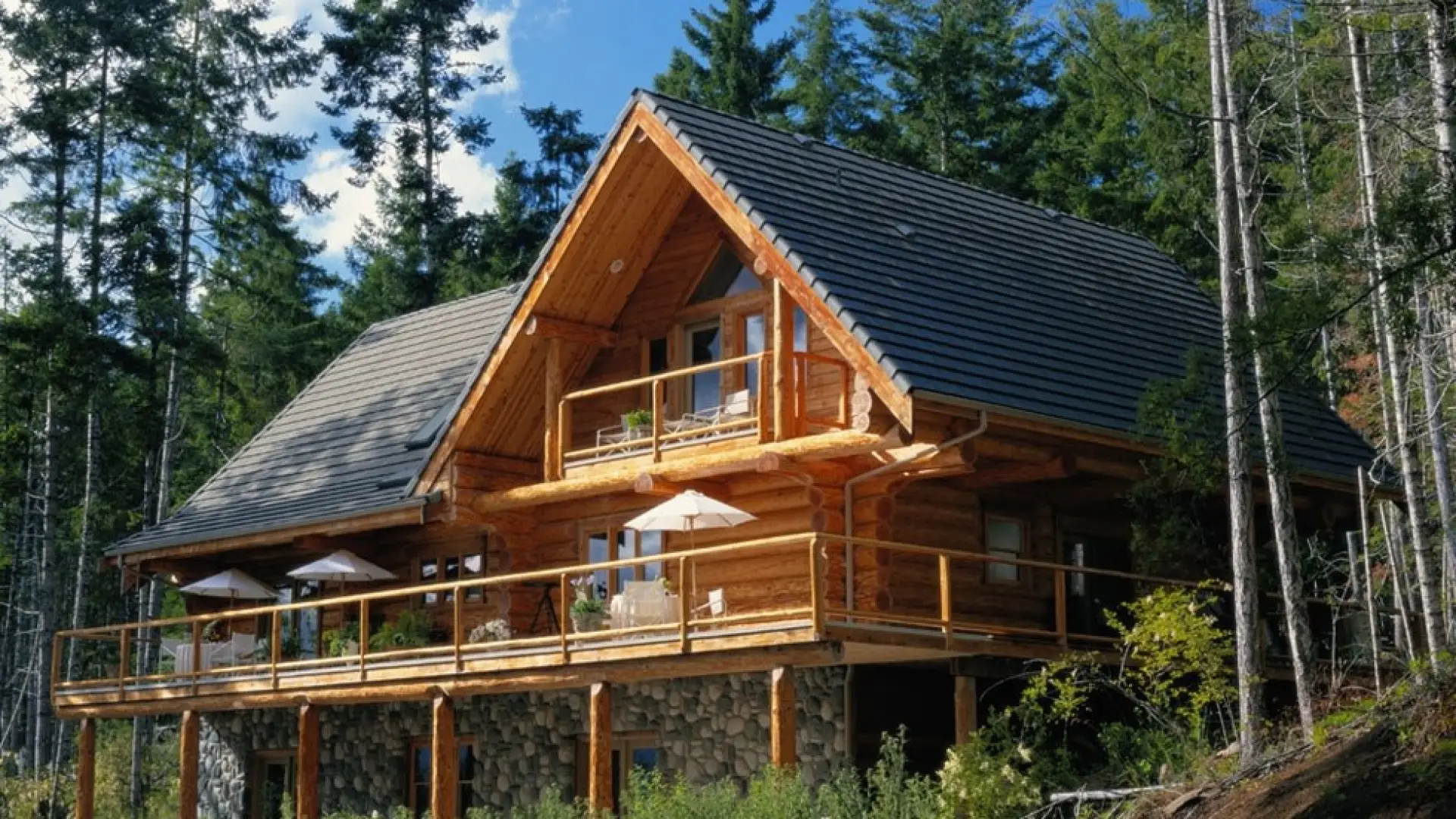 A log cabin