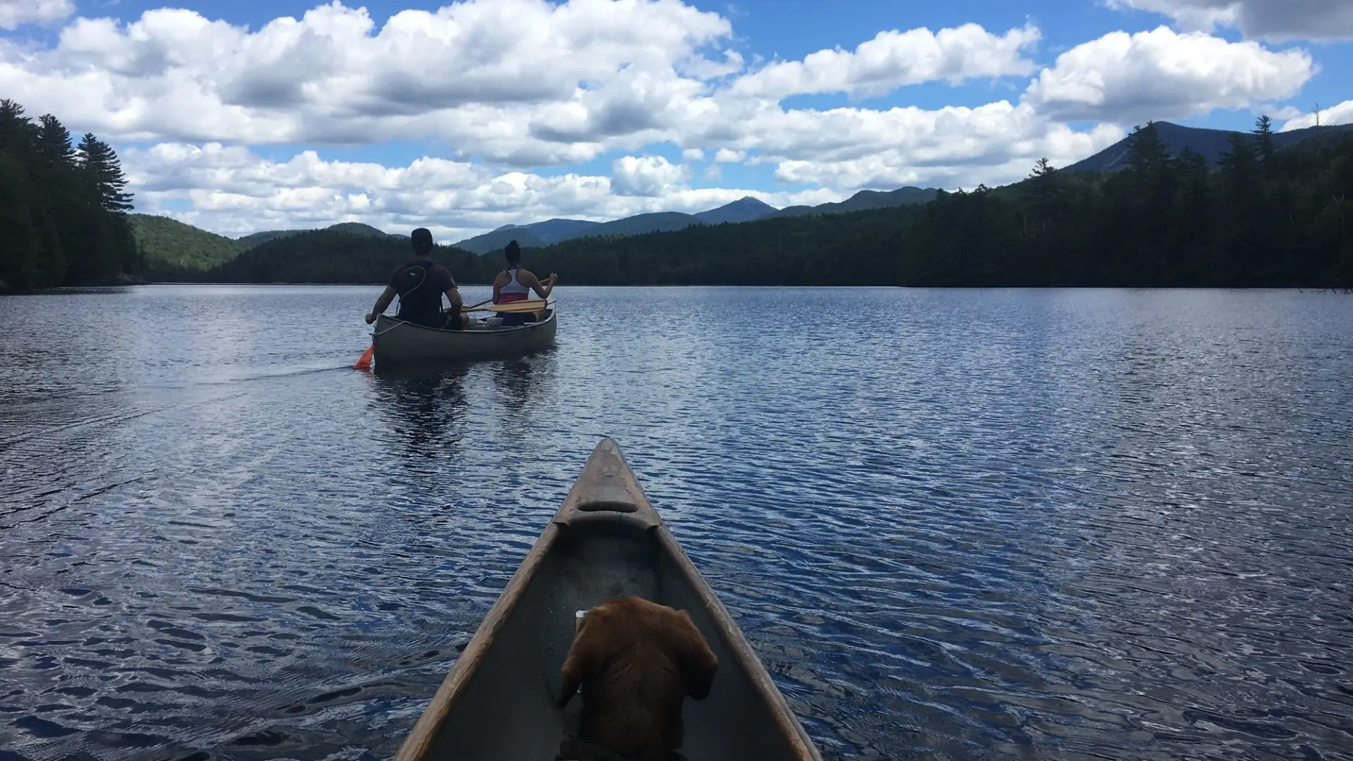Paddling on Moose Pond