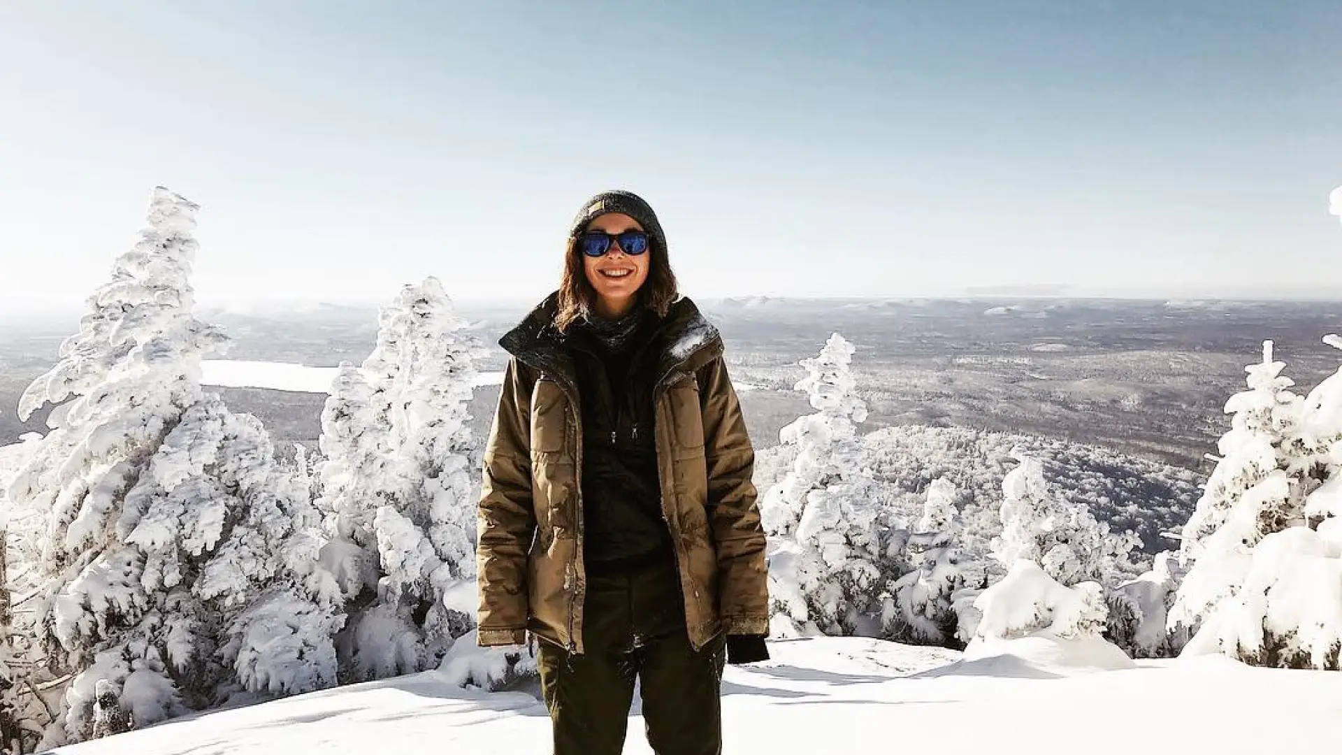 Debar Mountain is a popular ski/shoe combination in winter.