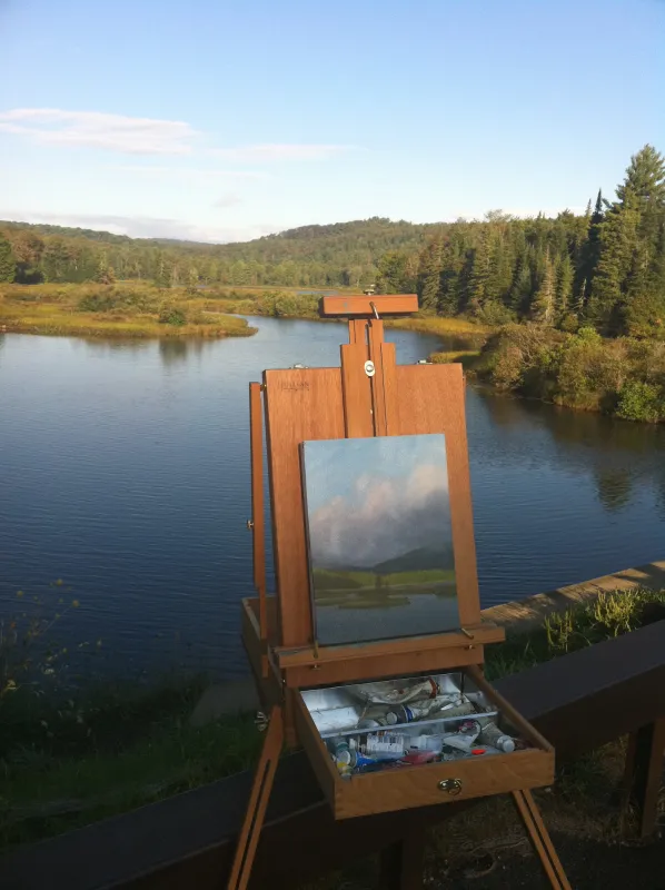 Artwork in Saranac Lake.