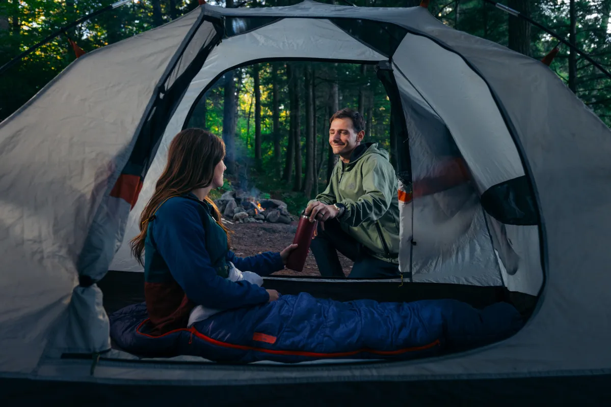 Camping in Saranac Lake.