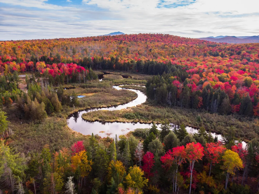 Fall in Saranac Lake.