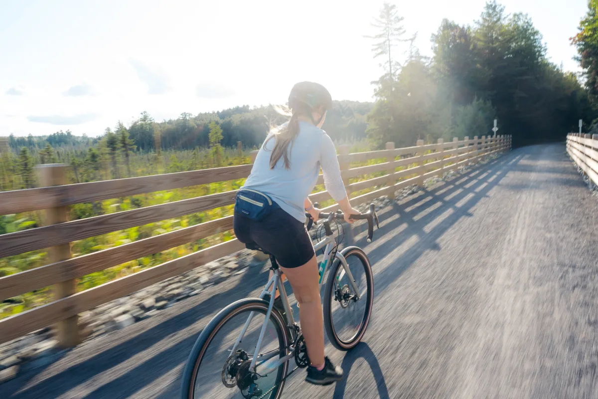 The Rail Trail in the summer.