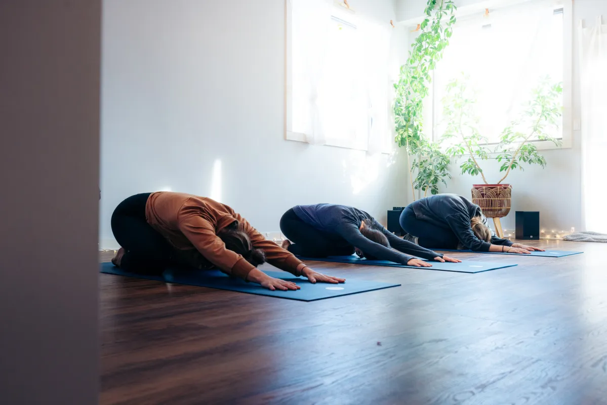 Yoga in Saranac Lake.