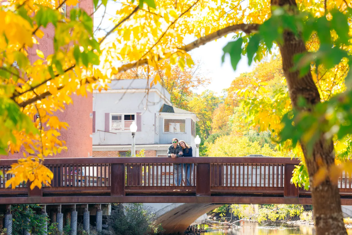 Saranac Lake parks in the fall.