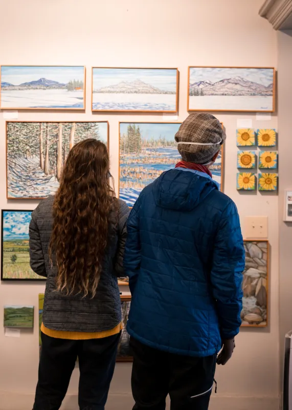 An art gallery in Saranac Lake.
