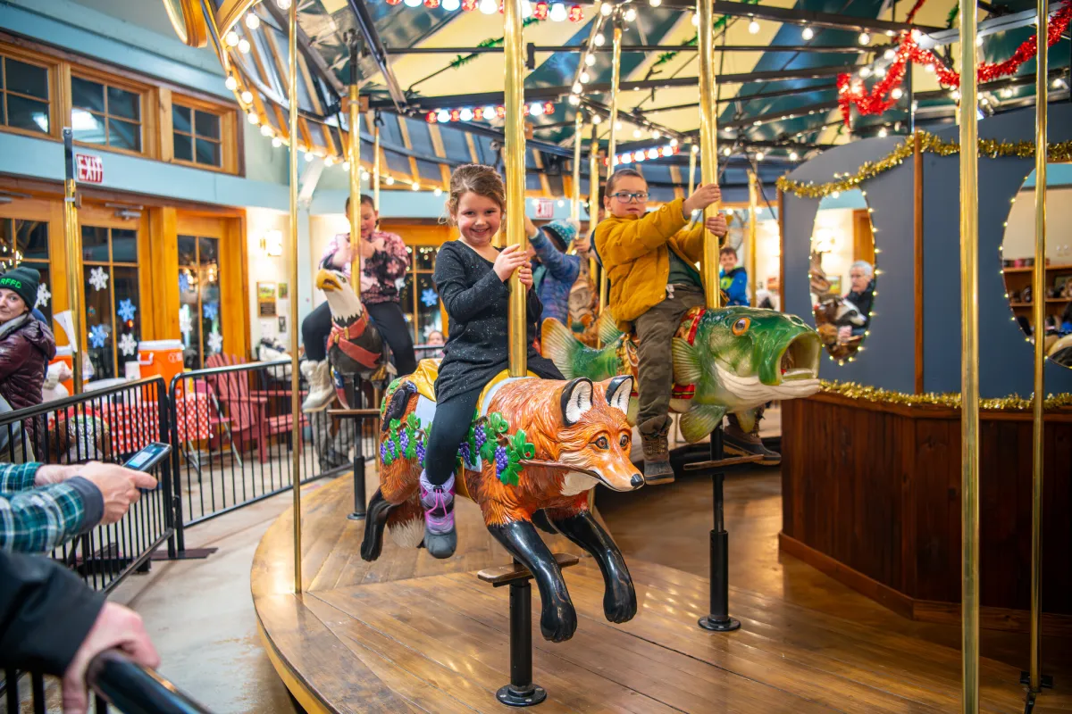 The carousel in Saranac Lake.