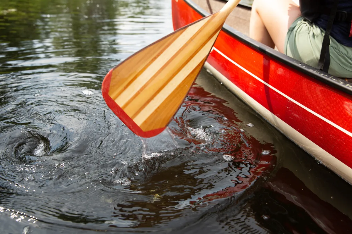 Paddling in the Adirondacks.