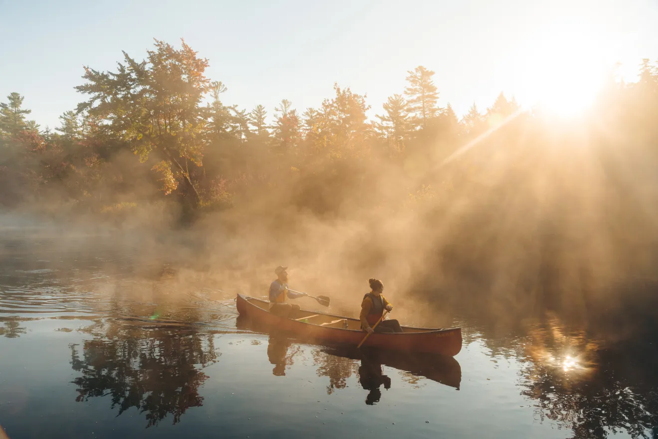 Paddling in the Adirondacks.