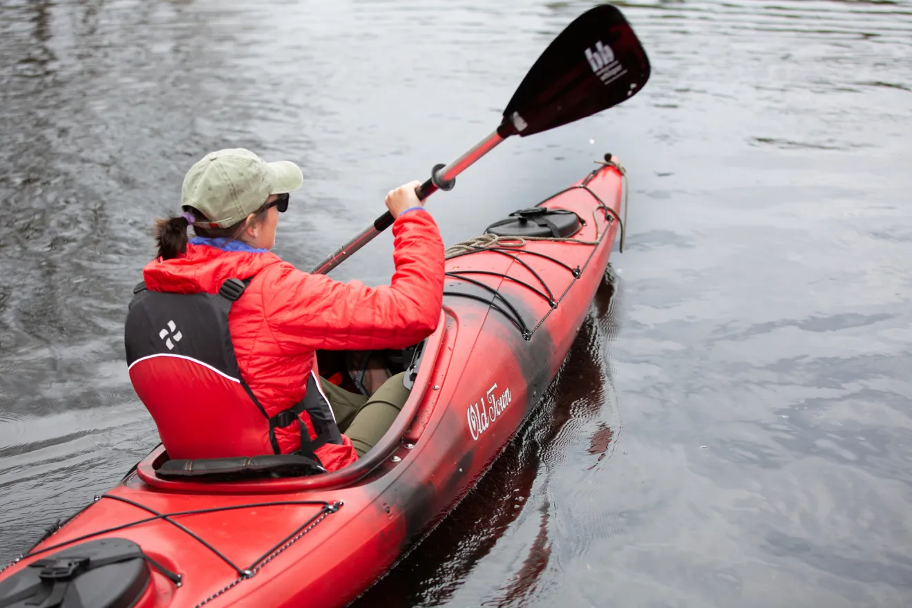 Kayaking in the St. Regis Canoe Area.