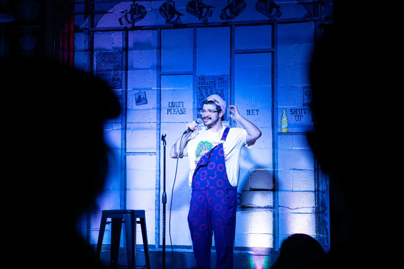 A comedy show in Saranac Lake.