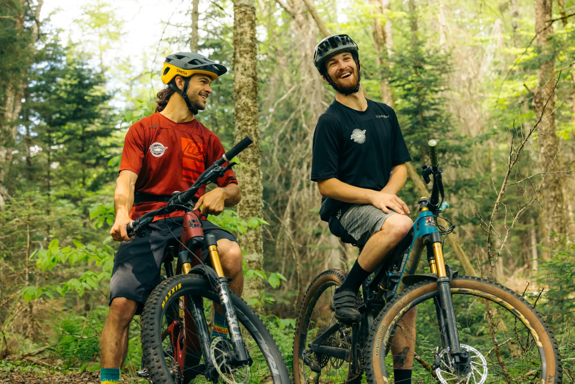 Mountain Biking in Saranac Lake.