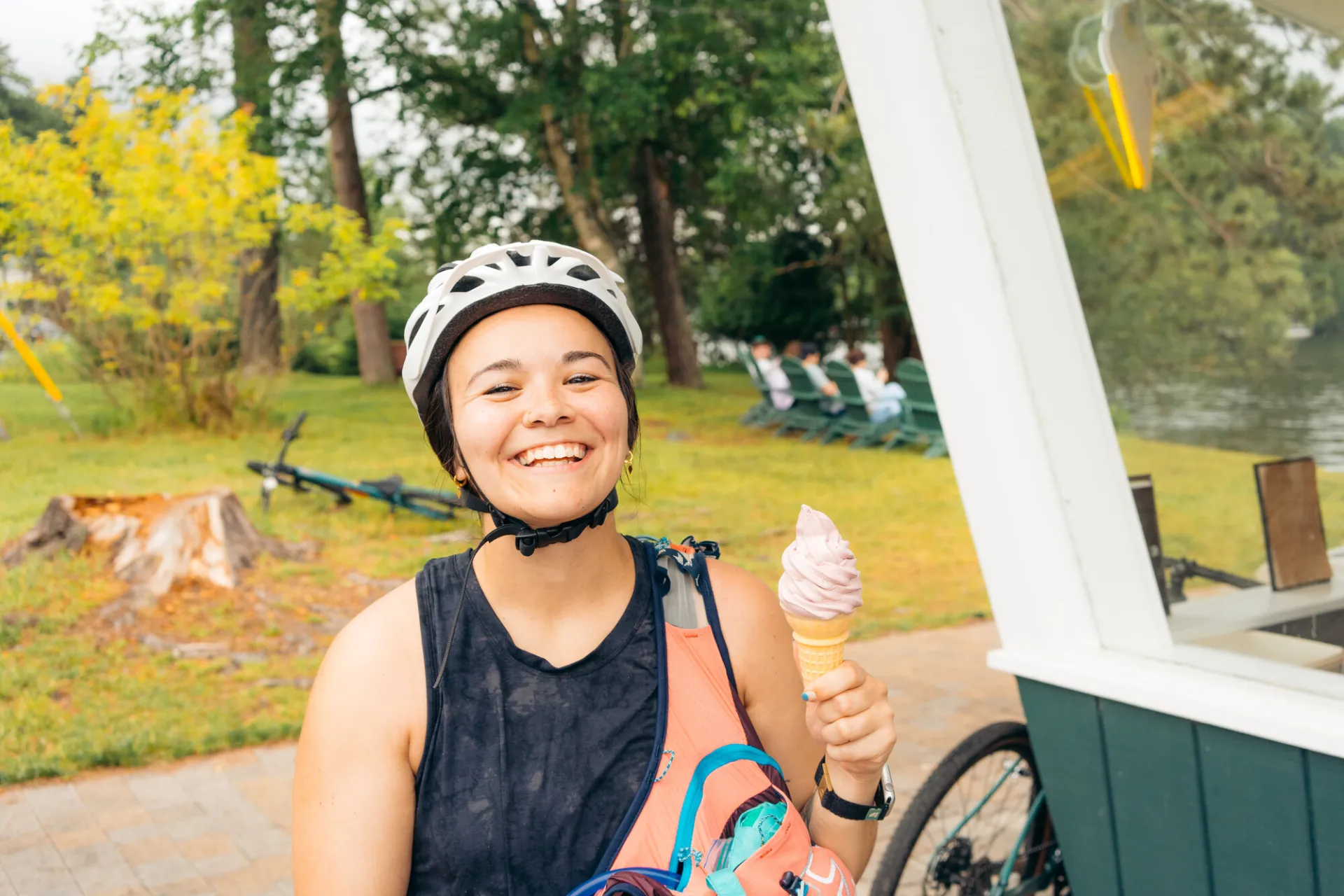 Ice cream in Saranac Lake.