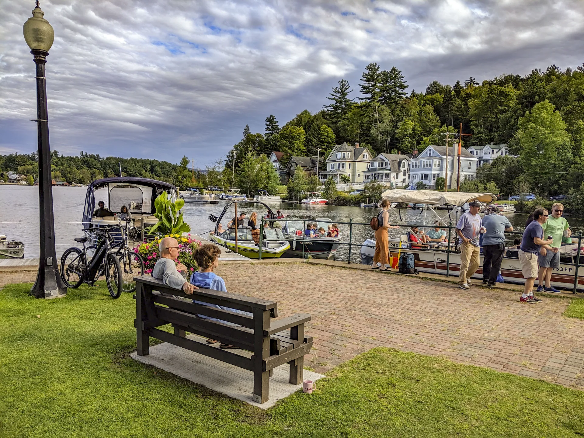 Riverside Park creates a wonderful Adirondack gathering place.