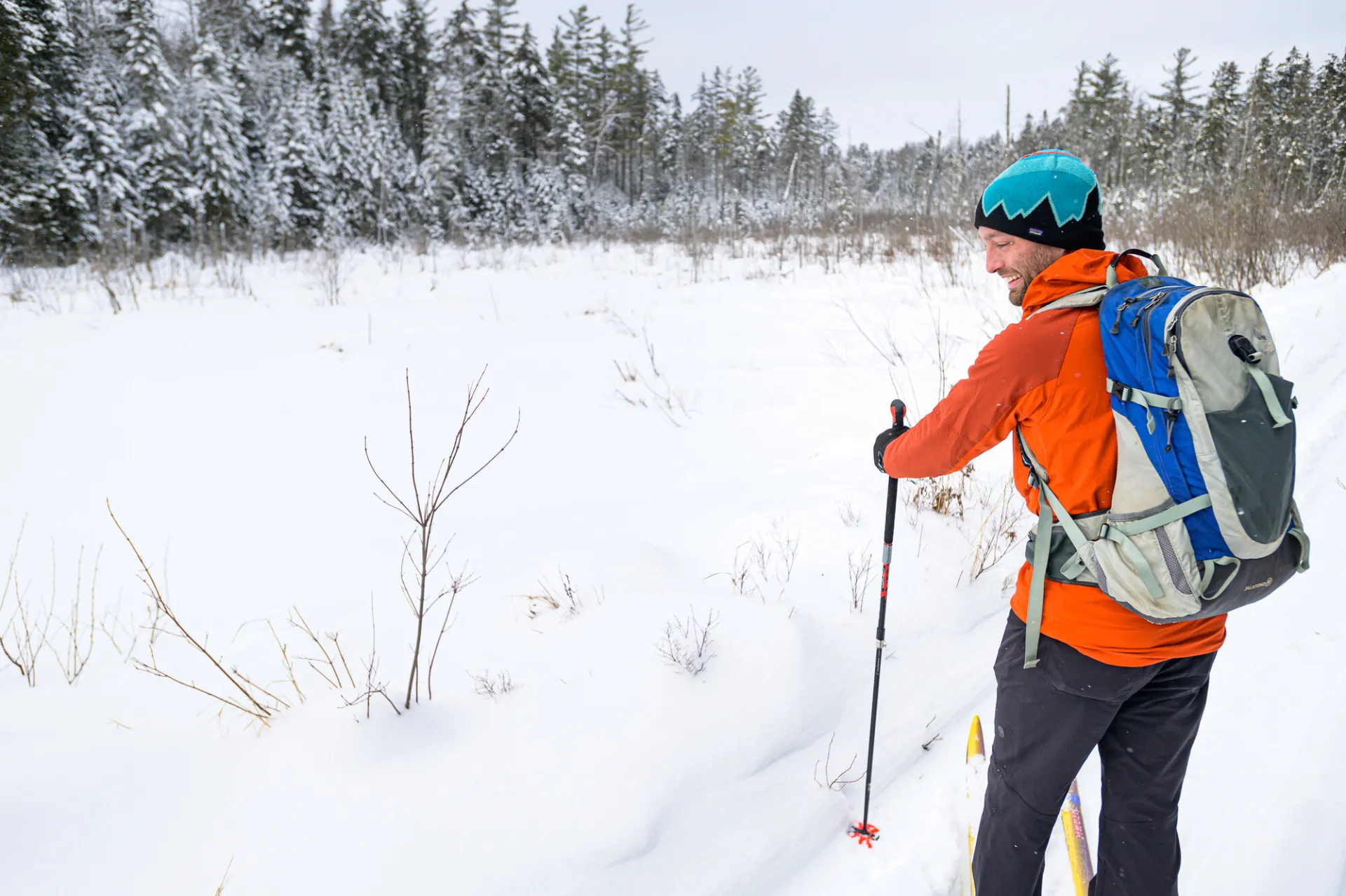 Cross-country skiing in Saranac Lake.