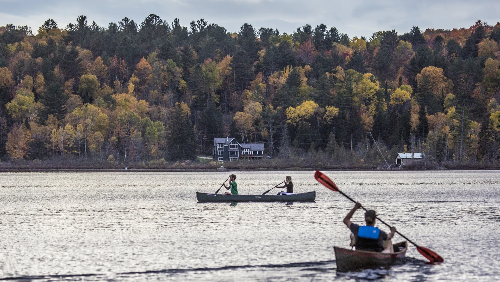 Ampersand Bay sees the beginning of a famouse canoe race.