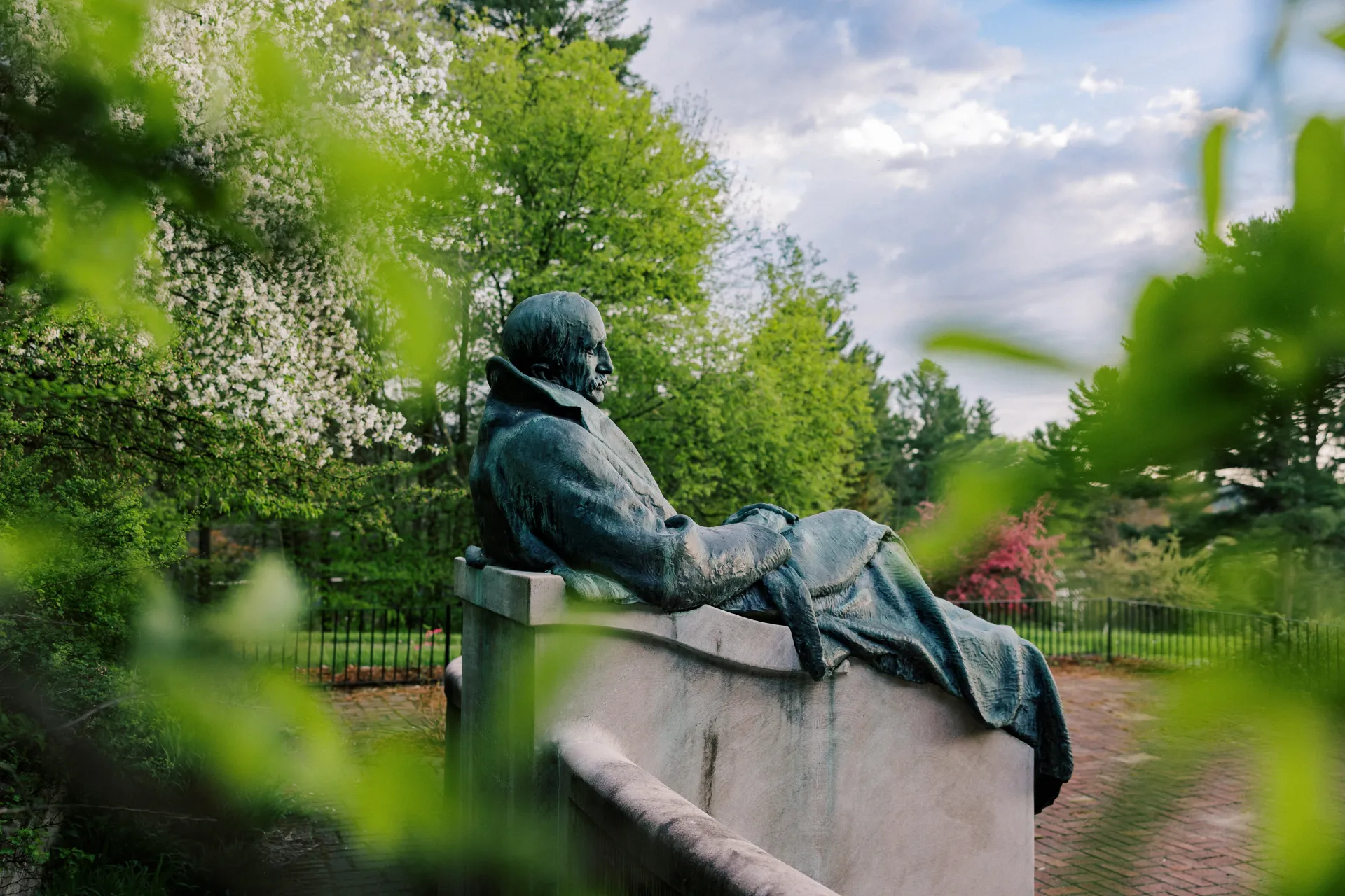 E. L. Trudeau Statue on Trudeau Institute Campus