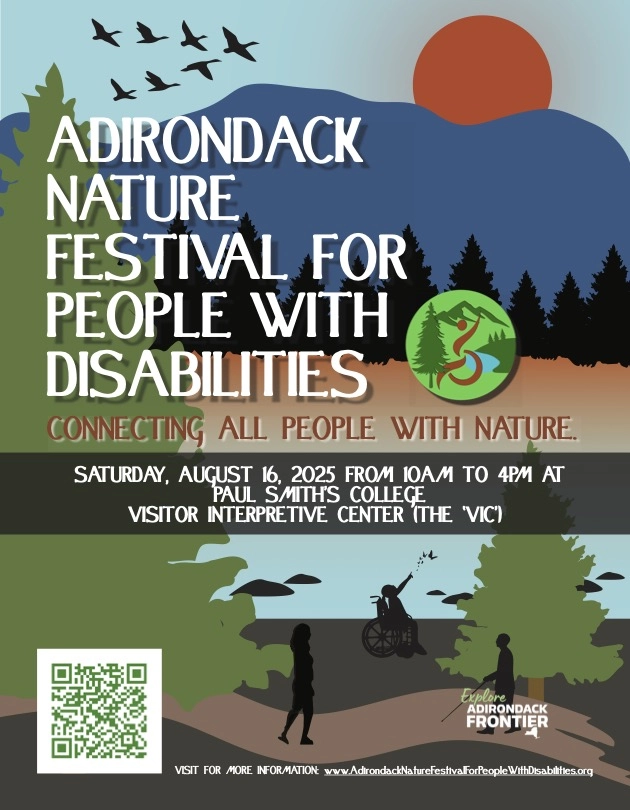 Event details with colorful nature background