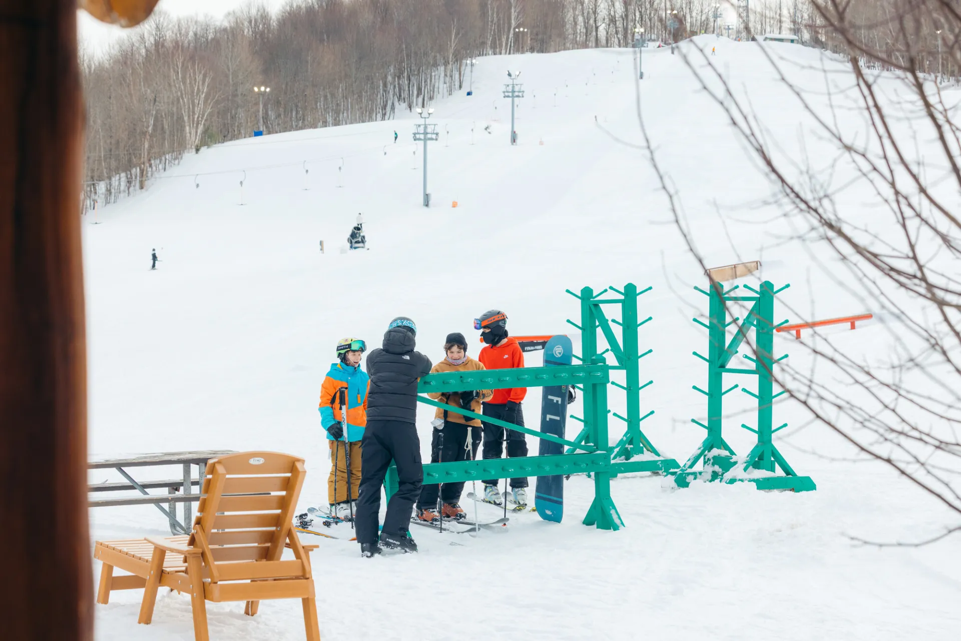 Skiing in Saranac Lake.