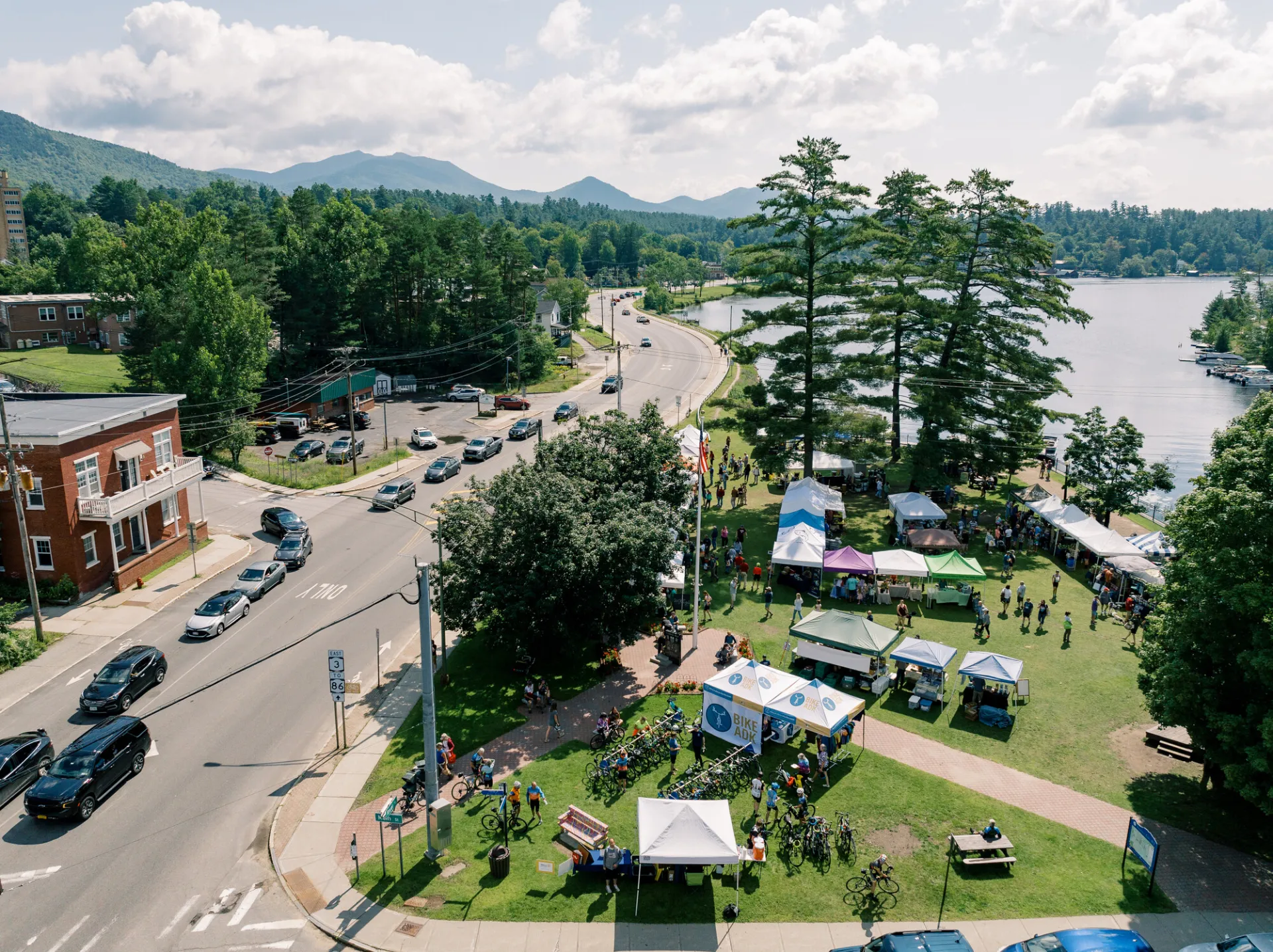 Views of Saranac Lake.