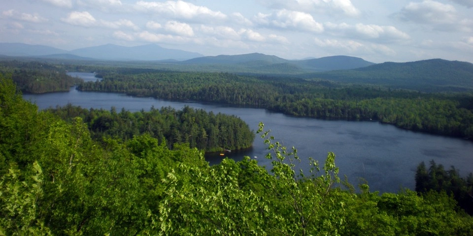 The views of Loon Lake from Loon Lake Mountain