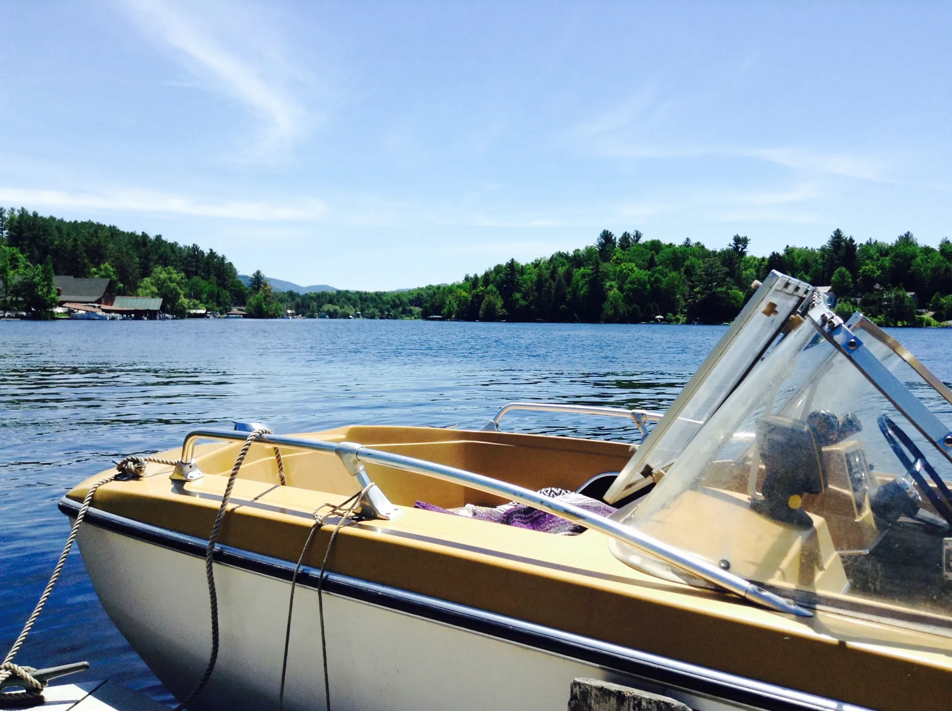 The Lake Flower boat dock is walking distance of downtown. Tie up and enjoy a meal.
