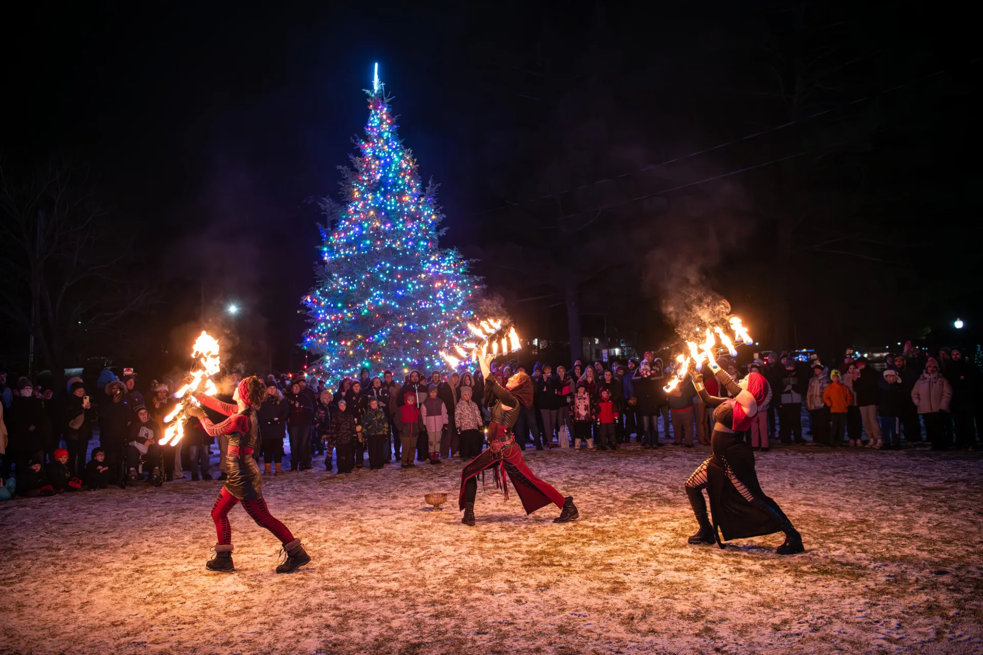 A winter event in Saranac Lake.