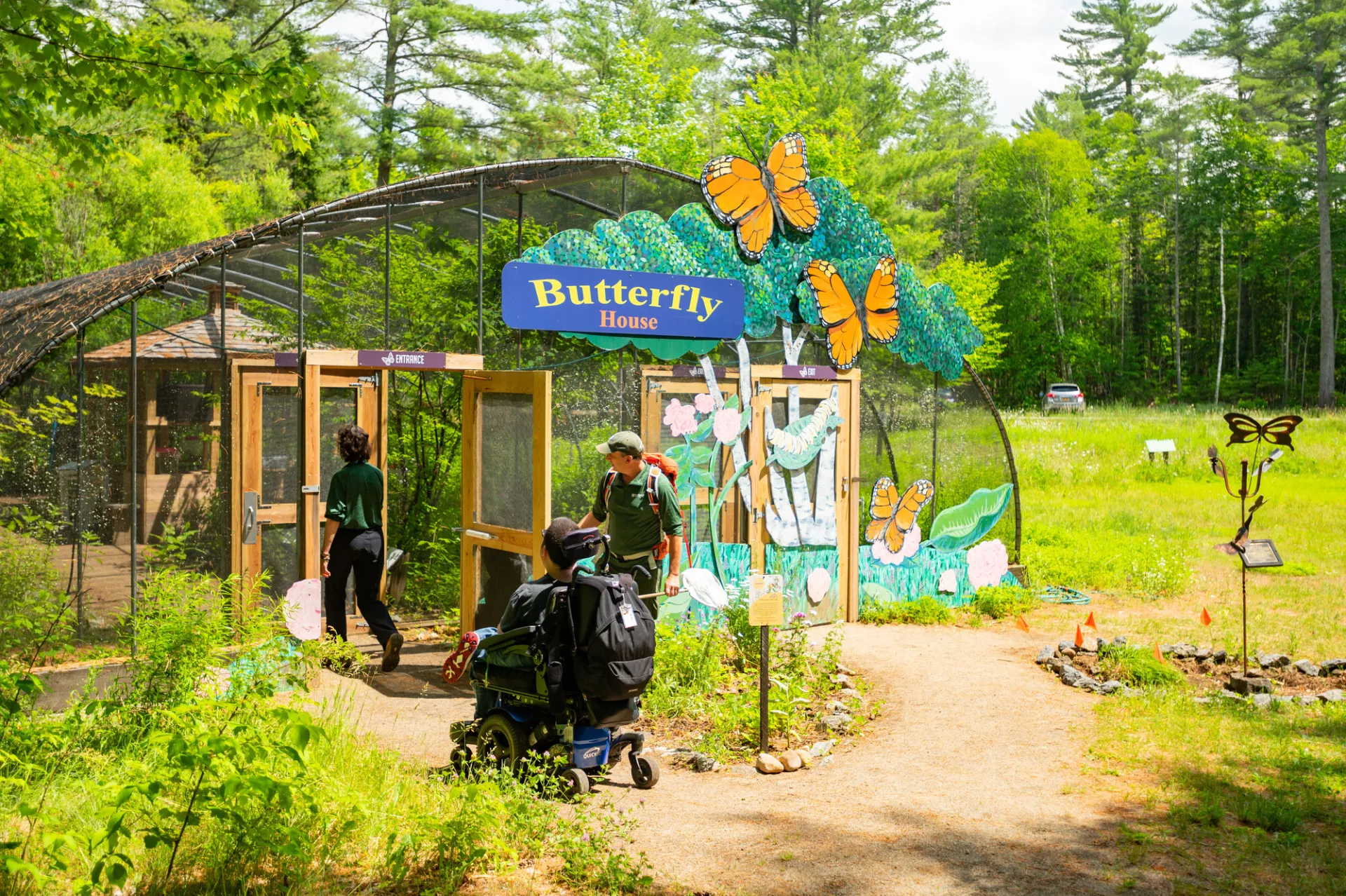 The butterfly house at the Paul Smith's VIC.