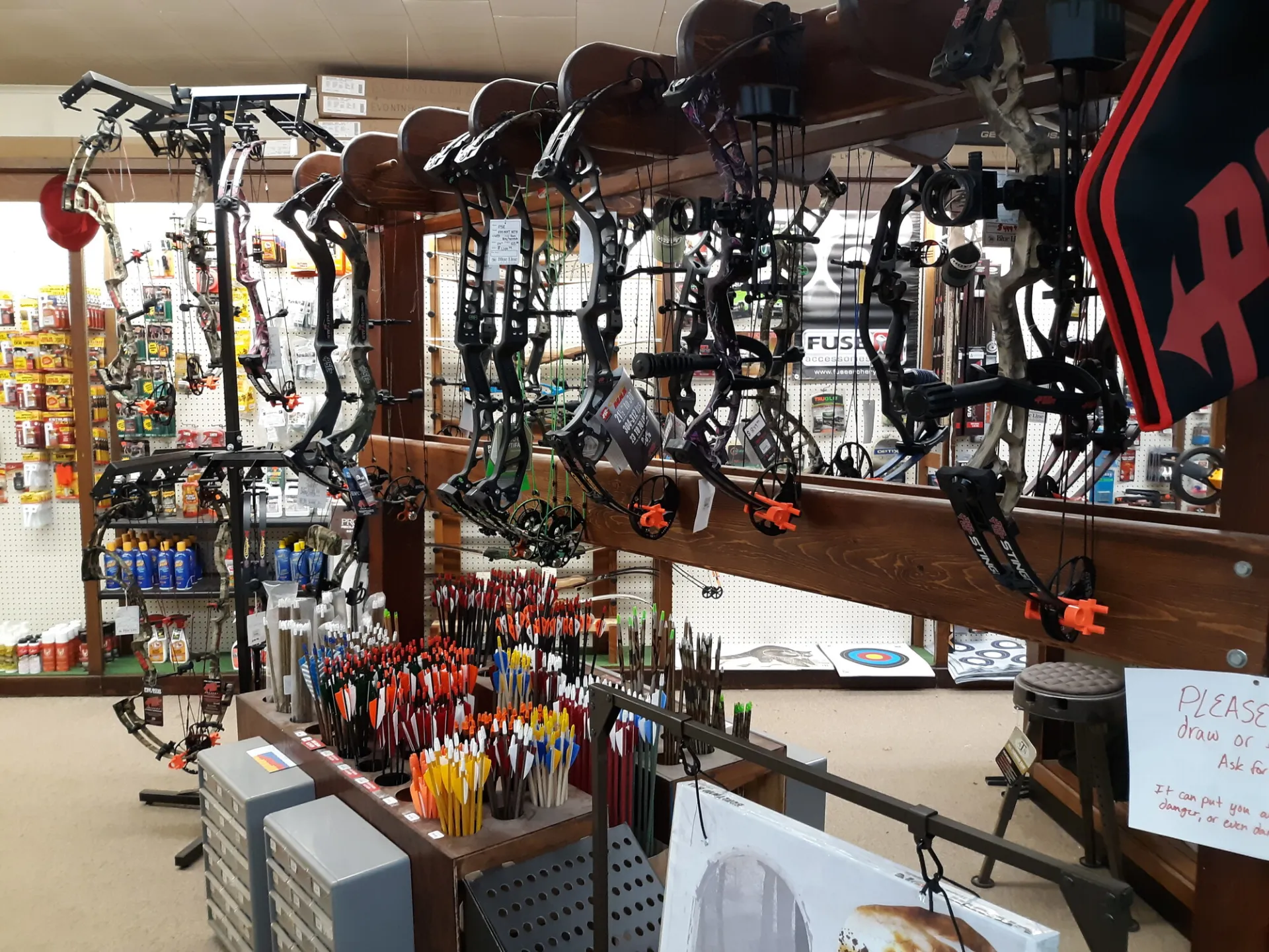 A sporting goods and gear store in Saranac Lake.