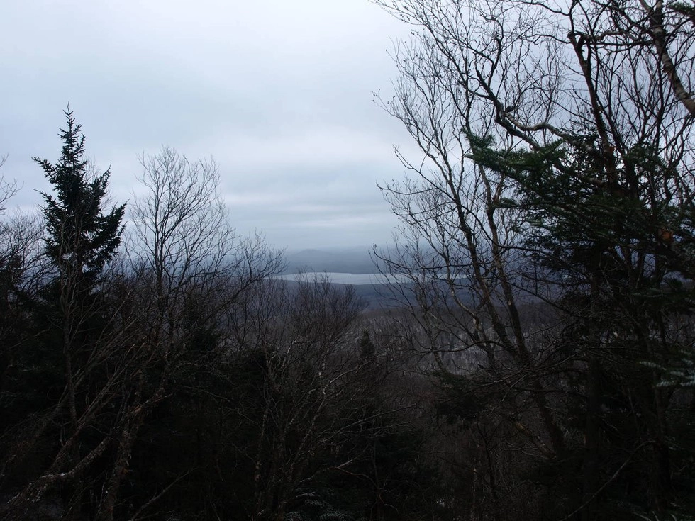 The view from the summit covers a view with very few human features.