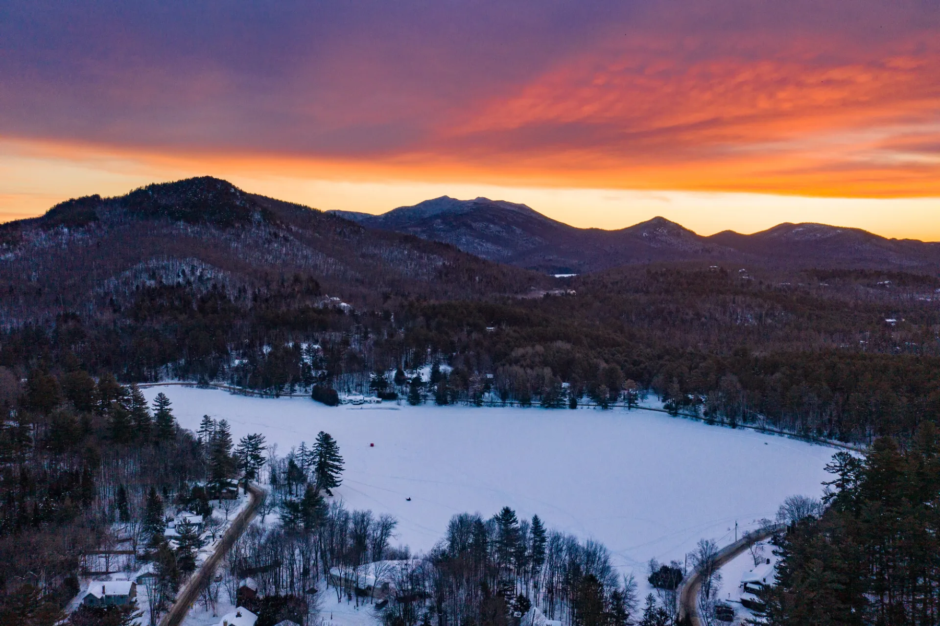 Winter in Saranac Lake.