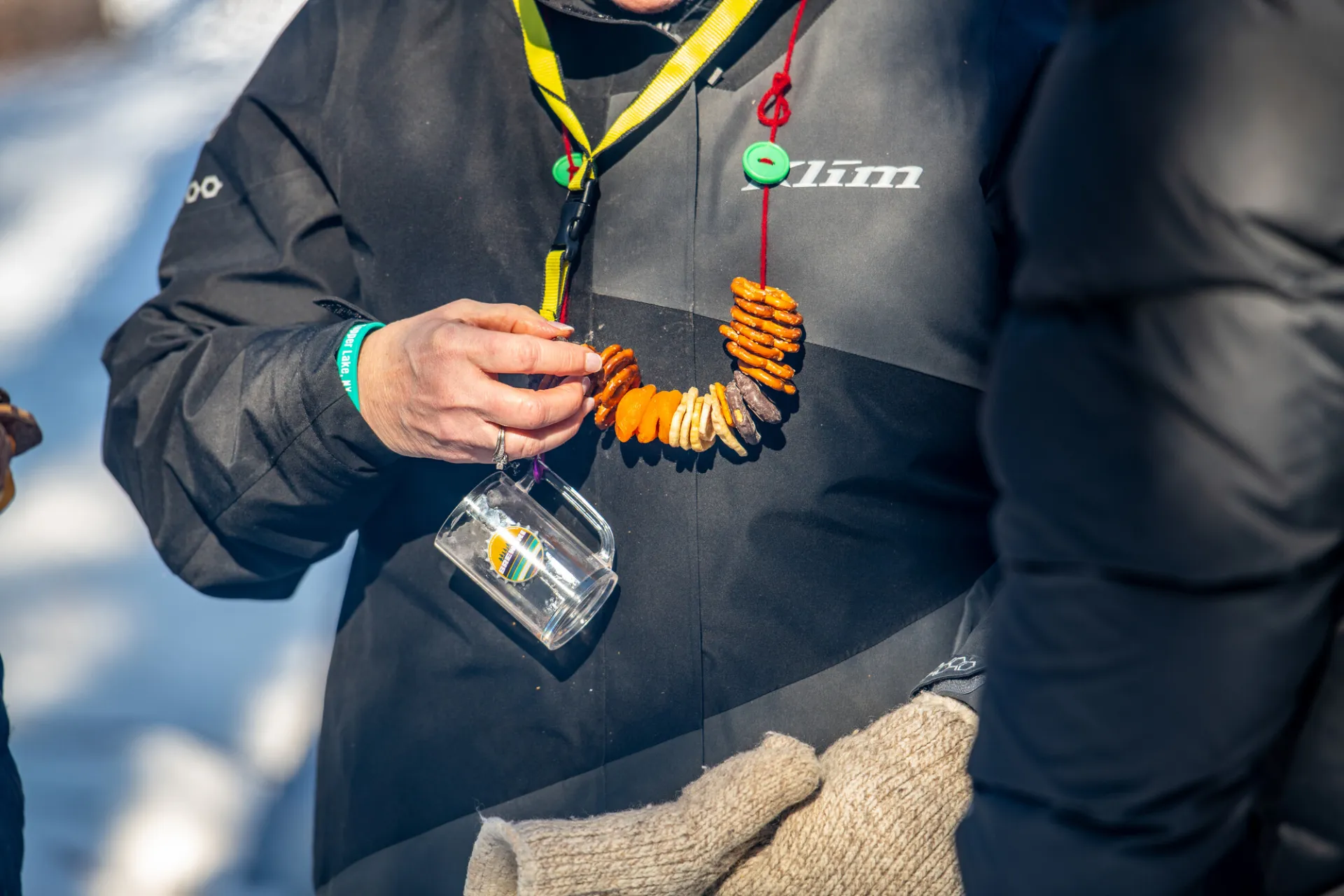 Pretzel necklace at Tupper Lake Brewski 
