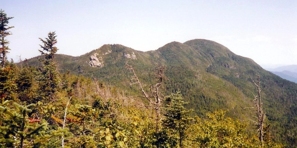 A warm photo of tall mountains