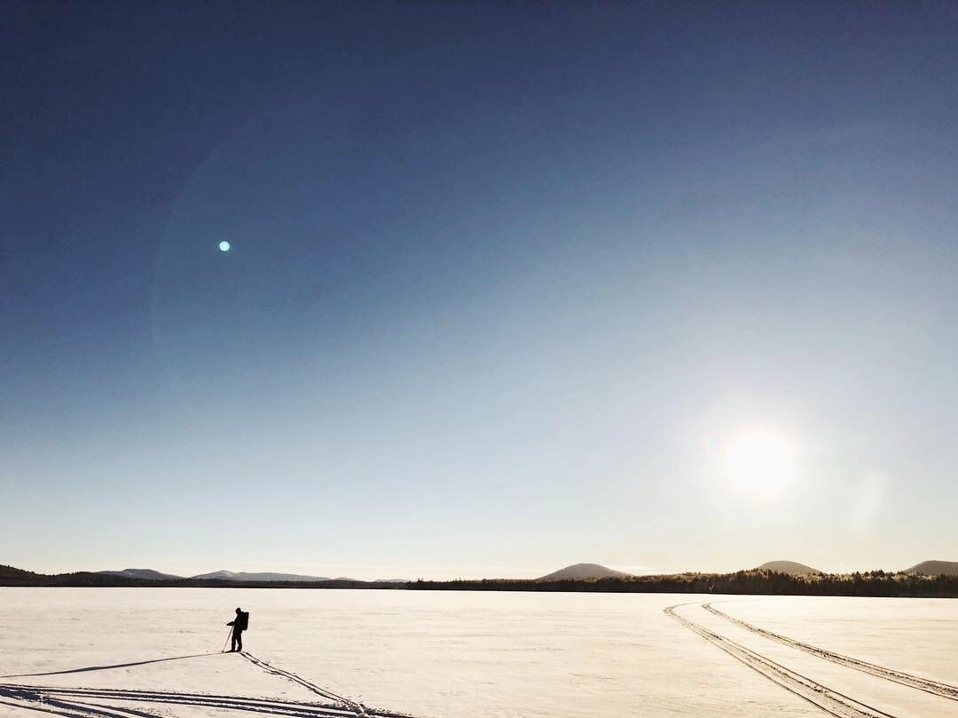 Be sure to test the ice for safety whenever venturing out over water.